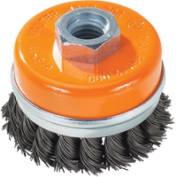 Knot-Twisted Wire Cup Brush with Ring, 3" Dia. x 5/8"-11 Arbor CSL Industriel Inc.