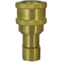 Hydraulic Quick Coupler - Brass Manual Coupler, Brass/Stainless Steel CSL Industriel Inc.