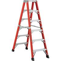 6600 AA Series Industrial Extra Heavy-Duty 2-Way Stepladders, Fibreglass, 375 lbs. Capacity, 4' CSL Industriel Inc.