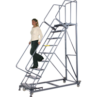 Heavy-Duty Stairway Slope Ladders, 5 Steps, Perforated, 50° Incline, 50" High CSL Industriel Inc.
