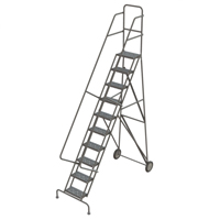 Rolling Ladder, 10 Steps, Serrated, 106" High CSL Industriel Inc.