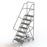 All Directional Rolling Ladder, 7 Steps, 24" Step Width, 70" Platform Height, Steel CSL Industriel Inc.