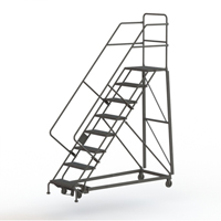 Heavy Duty Safety Slope Ladder, 8 Steps, Perforated, 50° Incline, 80" High CSL Industriel Inc.