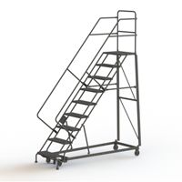 Heavy Duty Safety Slope Ladder, 9 Steps, Perforated, 50° Incline, 90" High CSL Industriel Inc.
