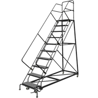 &eacute;chelles en angle de s&eacute;curit&eacute;, 10 marches, Perfor&eacute;, Inclinaison 50°, Hauteur 100" CSL Industriel Inc.