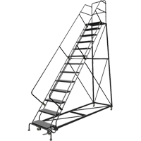 &eacute;chelles en angle de s&eacute;curit&eacute;, 13 marches, Perfor&eacute;, Inclinaison 50°, Hauteur 130" CSL Industriel Inc.