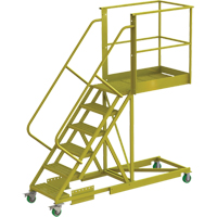 Cantilever Rolling Ladder, Supported, 6 Steps, 40" Platform Depth, 60" Platform Height CSL Industriel Inc.