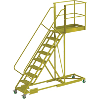 Cantilever Rolling Ladder, Supported, 9 Steps, 40" Platform Depth, 90" Platform Height CSL Industriel Inc.