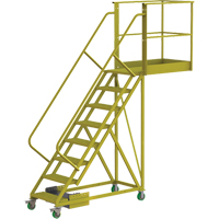 Cantilever Rolling Ladder, Unsupported, 8 Steps, 40" Platform Depth, 80" Platform Height CSL Industriel Inc.