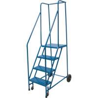 Rolling Step Ladder, 4 Steps, 18" Step Width, 37" Platform Height, Steel CSL Industriel Inc.