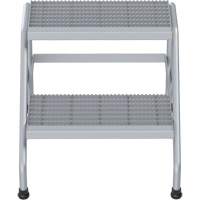 Aluminum Step Stand, 2 Step(s), 22-13/16" W x 24-9/16" L x 20" H, 500 lbs. Capacity CSL Industriel Inc.