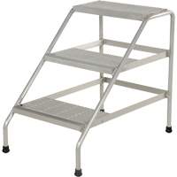 Aluminum Step Stand, 3 Step(s), 22-13/16" W x 34-9/16" L x 30" H, 500 lbs. Capacity CSL Industriel Inc.