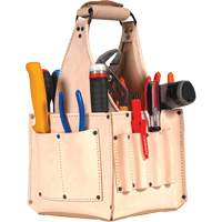 Electrical & Maintenance Tool Pouches, Leather, 17 Pockets, Beige CSL Industriel Inc.