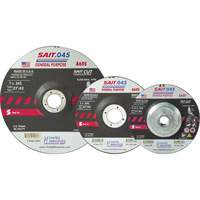 Disque de coupe Sait, 5" x 0,045", Arbre de 7/8", Type 27, Oxyde d'aluminium, 12 200 Tr/min CSL Industriel Inc.