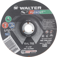 Flexcut Depressed Centre Grinding Wheels, 7", 24 Grit, Aluminum Oxide, 7/8", 8600 RPM, Type 29 CSL Industriel Inc.