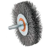 Mounted Crimped Wire Wheel, 4" Dia., 0.0118" Fill CSL Industriel Inc.