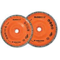 Brosse coupe de finition Blendex U, 4-1/2" dia., Grain Fin, Carbure de silicium CSL Industriel Inc.