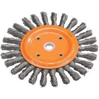 Knot-Twisted Wire Bench Wheel, 6" Dia., 0.0118" Fill, 5/8" Arbor, Steel CSL Industriel Inc.