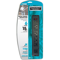 Protecteurs de surtension, 6 Prises, 1150 J, 1875 W, Cordon 15' CSL Industriel Inc.