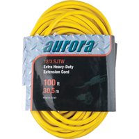 Vinyl Extension Cord, Outdoor, SJTW, 12/3 AWG, 15 A, 100' CSL Industriel Inc.