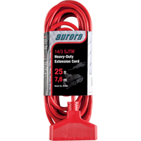 Vinyl Extension Cord, Outdoor, SJTW, 14/3 AWG, 15 A, 3 Outlet(s), 25' CSL Industriel Inc.
