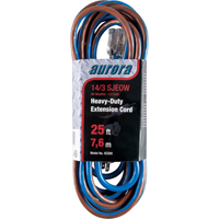 TPE-Rubber Extension Cord With Light Indicator, All-Weather, SJEOW, 14/3 AWG, 15 A, 25' CSL Industriel Inc.