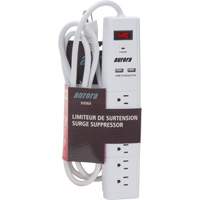 Limiteur de surtension avec chargeur USB, 6 Prises, 1200 J, 1875 W, Cordon 6' CSL Industriel Inc.