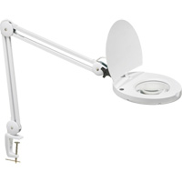Lampe loupe DEL avec support en A, Dioptrie 3, Ampoule DEL, Bras de 47", Pinces serre-joints, Blanc CSL Industriel Inc.