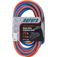 TPE-Rubber Extension Cord with Light Indicator, All-Weather, SJEOW, 12/3 AWG, 15 A, 3 Outlet(s), 25' CSL Industriel Inc.
