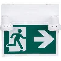 Enseigne d'homme qui court avec &eacute;clairage de s&eacute;curit&eacute;, DEL, &agrave; piles/&agrave; raccordement fixe, 12-1/10" lo x 11" la, Pictogramme CSL Industriel Inc.
