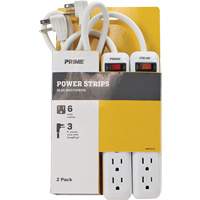 Bloc multiprise paquet de 2, 6 Prise(s), 3', 15 A, 1875 W, 125 V CSL Industriel Inc.