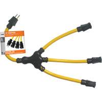 Adaptateur en W, Ext&eacute;rieur, STW, AWG 12/3, 15 A, 3 prise(s), 2' CSL Industriel Inc.