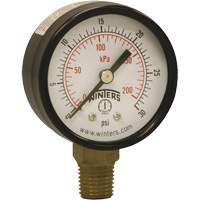 Economy Pressure Gauge, 2" , 0 - 30 psi, Bottom Mount, Analogue CSL Industriel Inc.