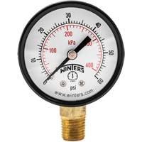 Economy Pressure Gauge, 2" , 0 - 60 psi, Bottom Mount, Analogue CSL Industriel Inc.